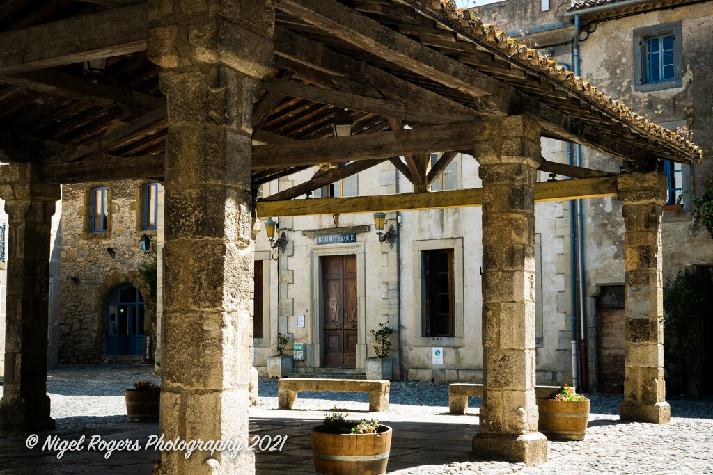 Lagrasse Market Square by nigelrogers