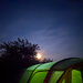 Moonlight over the campsite by jeff