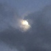 Moon peeking through clouds by congaree