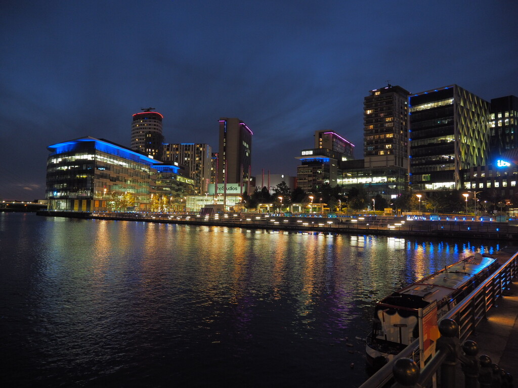 23 Aug Salford Quays at night by delboy207