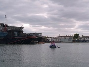 26th Aug 2021 - Paddling by the Houseboats