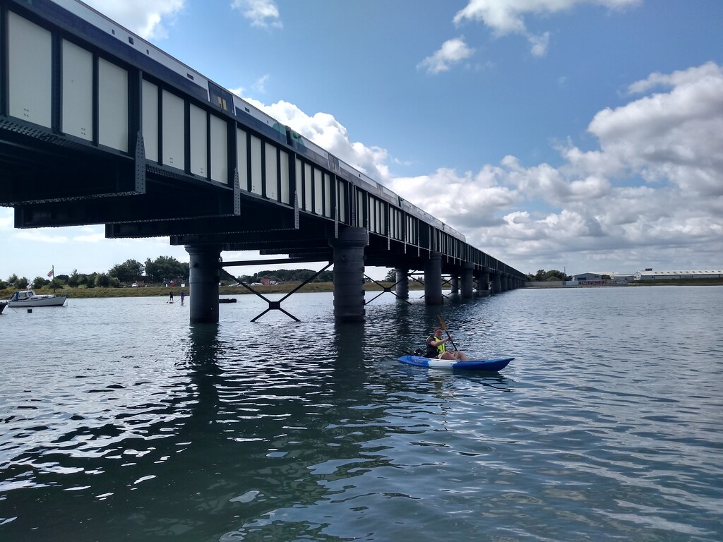 My Son on the River by moirab