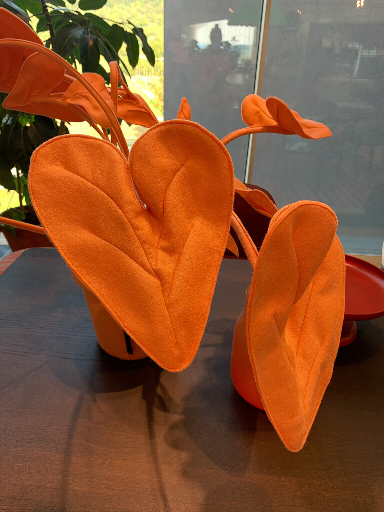 Orange heart leaves.  by cocobella