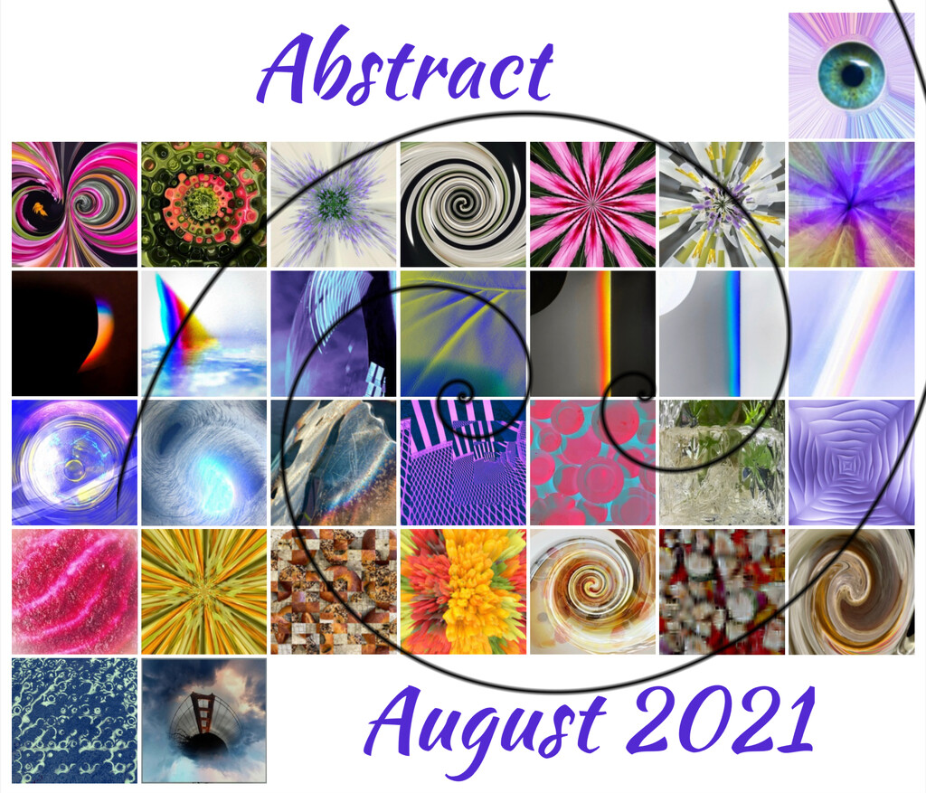 Abstract August 2021 Calendar by shutterbug49