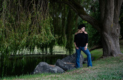 31st Aug 2021 - Sienna posing near willow tree