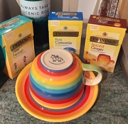 1st Sep 2021 - Rainbow cup and saucer and herbal teas.
