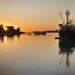 Sunset at Steveston wharf by kiwichick