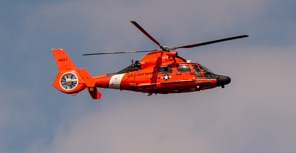 Coast Guard Helicopter Cruising the Skies! by rickster549