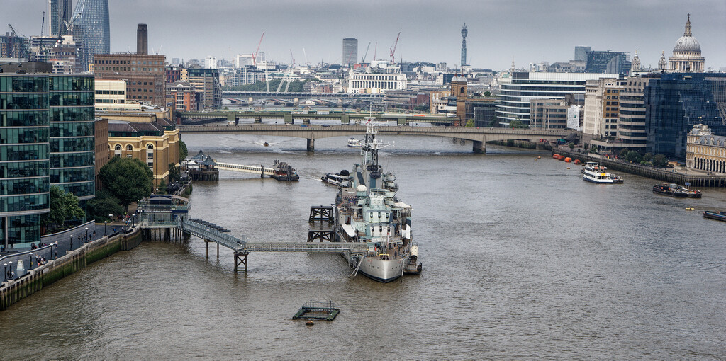 0904 - From the high walkway, Tower Bridge by bob65