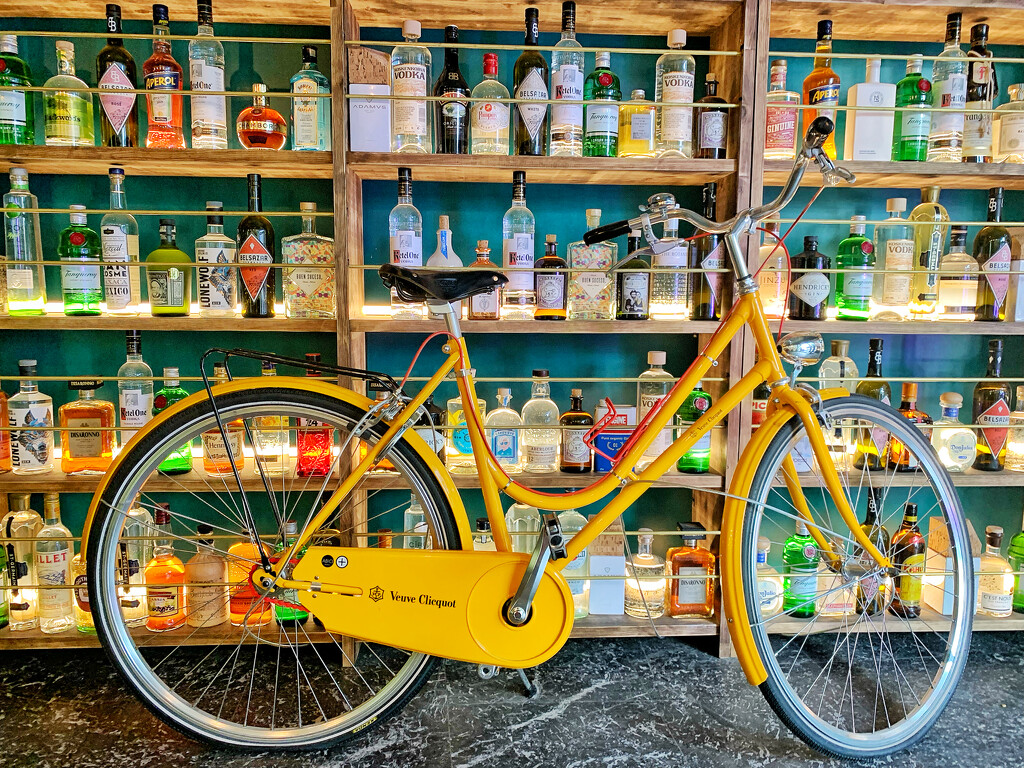 Yellow bike.  by cocobella