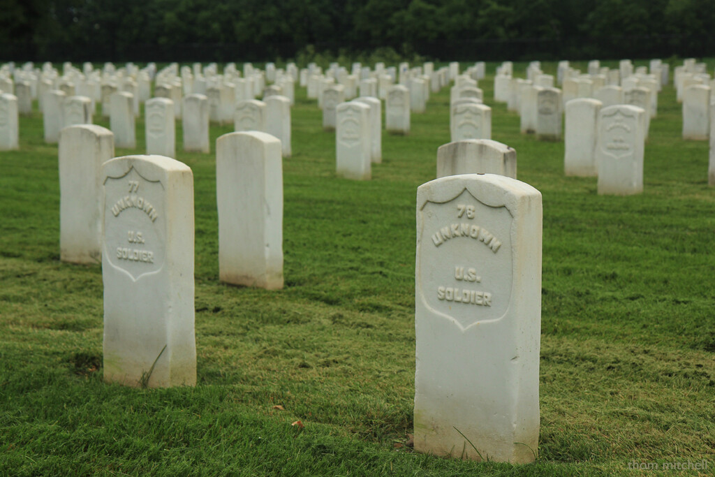 Unknown U.S. Soldiers, Mound City National Cemetery by rhoing