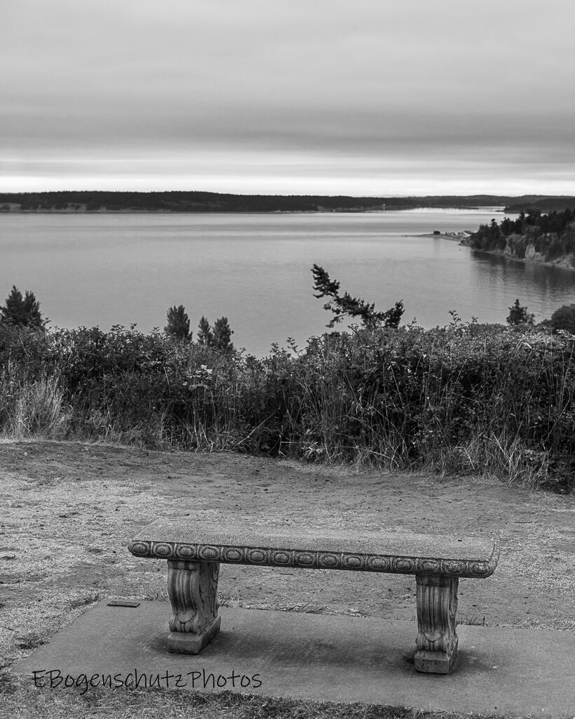 A Contemplative Bench over Ft. Warden by theredcamera