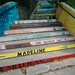 Steps painted like books by dawnbjohnson2