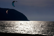 17th Sep 2021 - Two Kite surfers at sunset