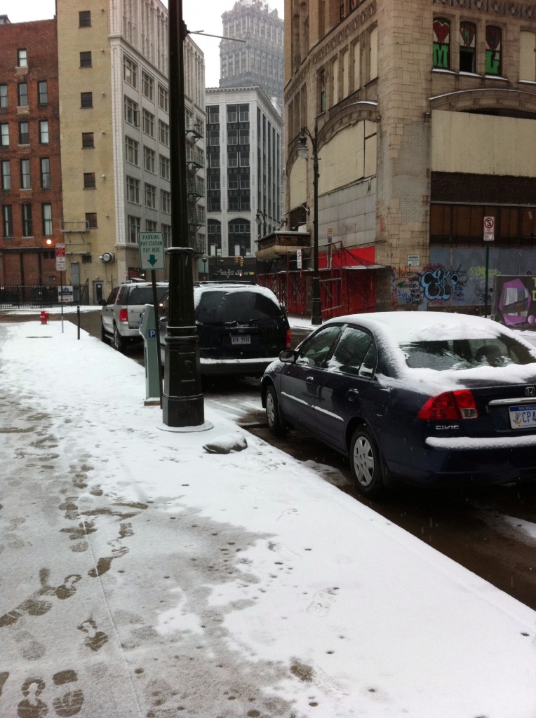 Broken Parking meter at the Downtown YMCA by corktownmum