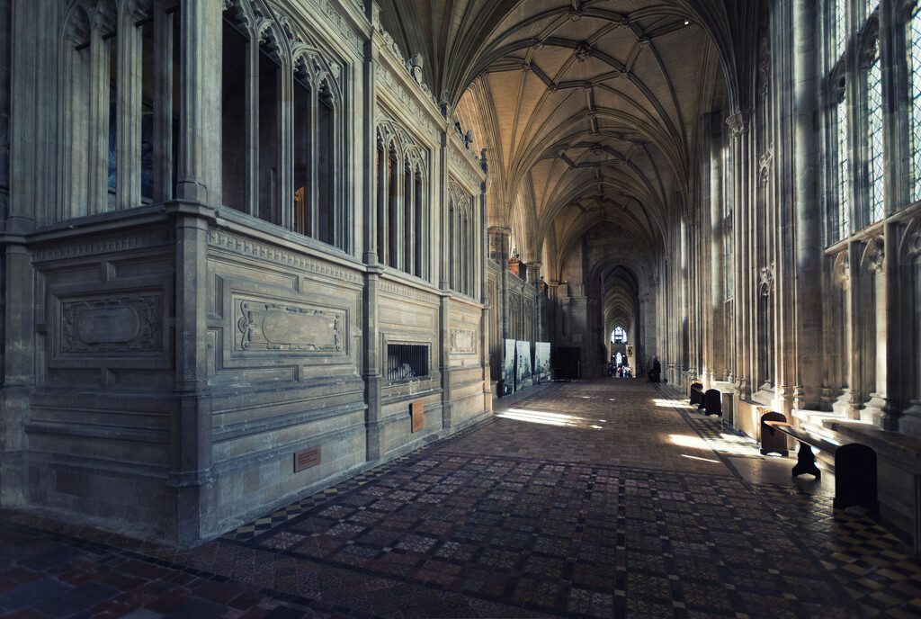 The view from the retrochoir, Winchester Cathedral by rumpelstiltskin