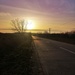 Sunset at the end of the road by ctst