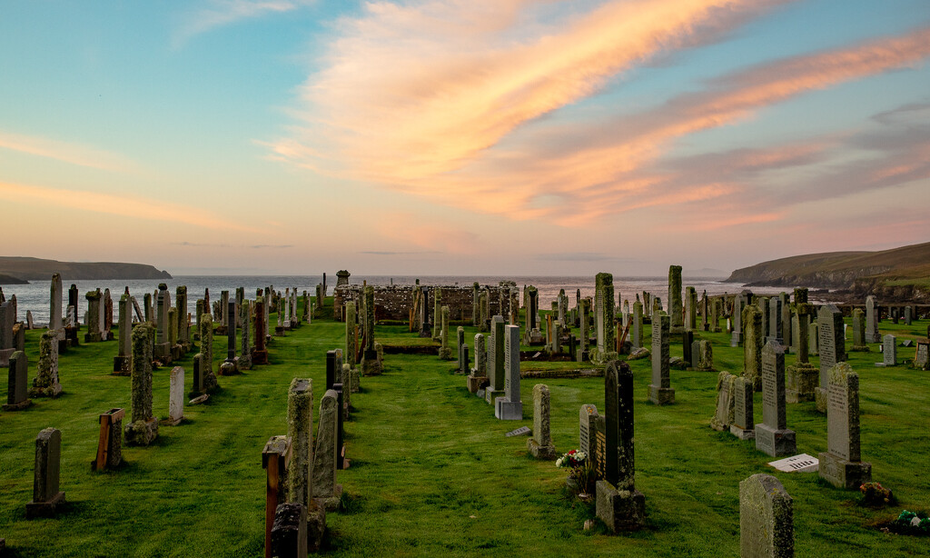 Sandwick Graveyard by lifeat60degrees