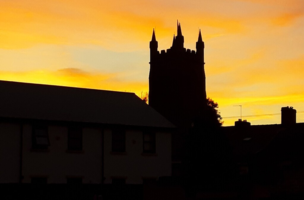 Sunset over the Parish Church. by grace55