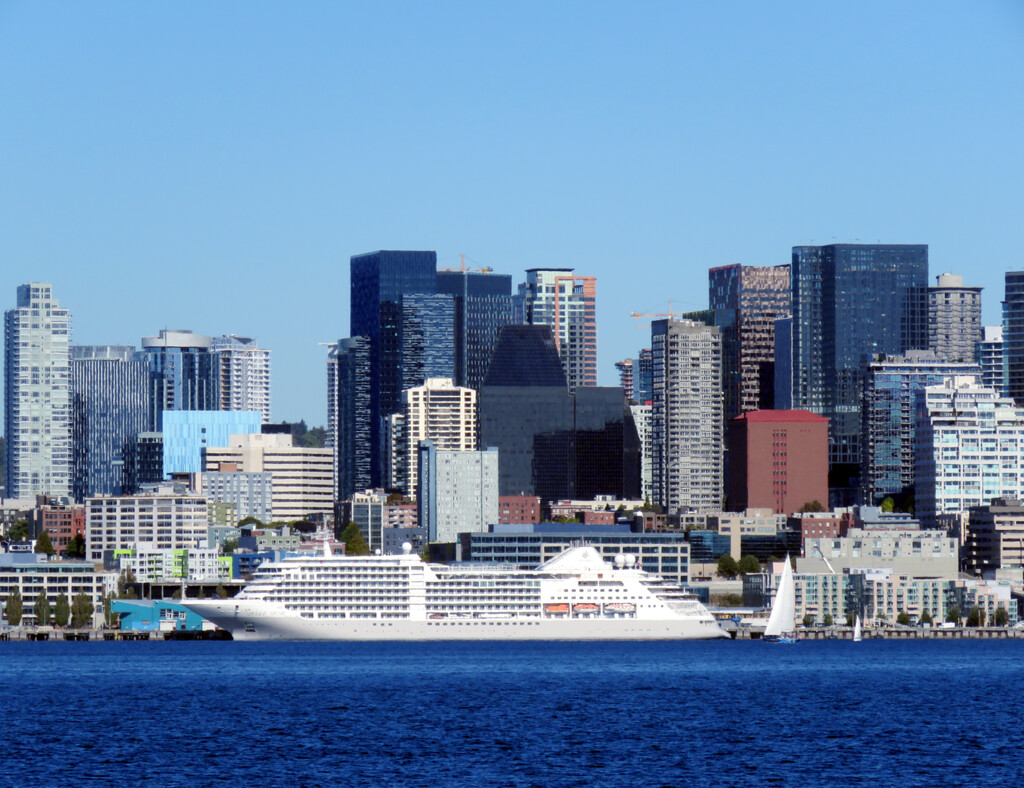 Buildings, cont, Plus A Cruise Ship by seattlite