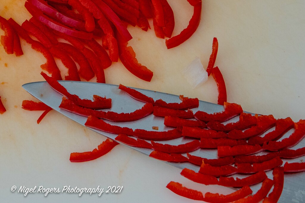 sliced chillies by nigelrogers