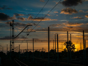 24th Sep 2021 - Sunset at the train station 