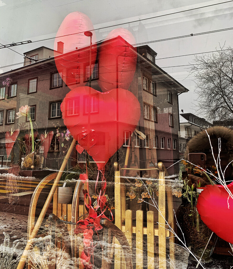 Hearts in a shop.  by cocobella