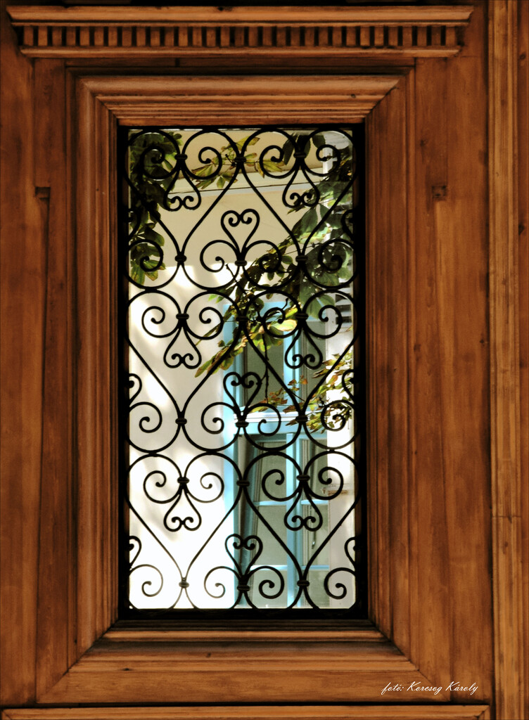 Insight through a gate window .......... by kork