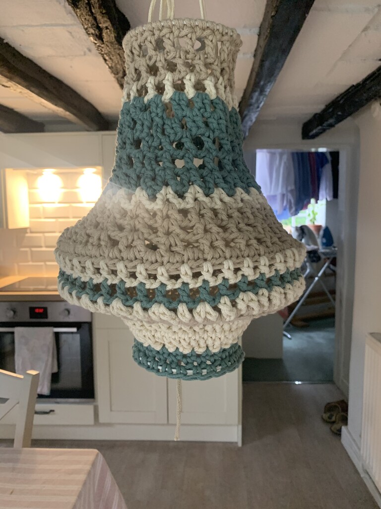 Crocheted Lampshade  by foxes37