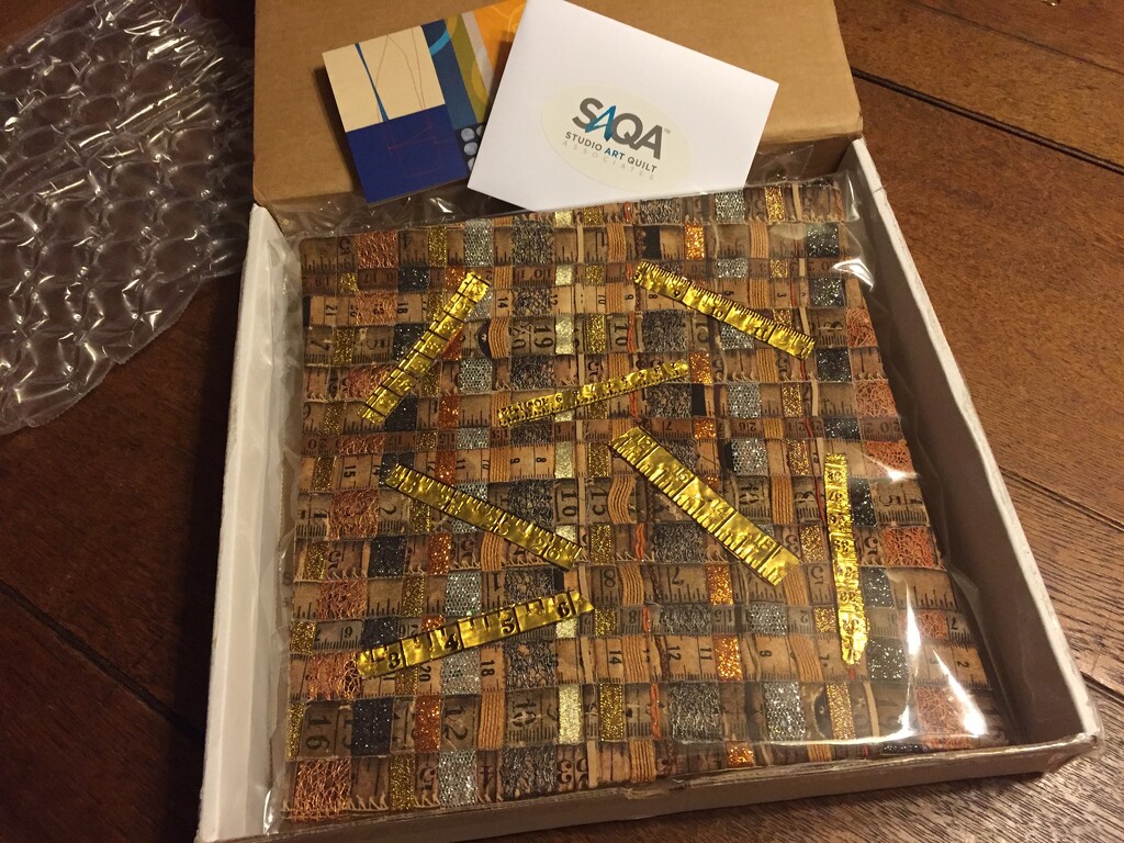 My SAQA auction purchase arrived by margonaut