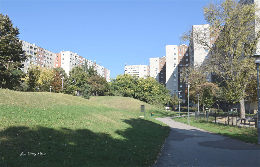 Between housing estate houses by kork