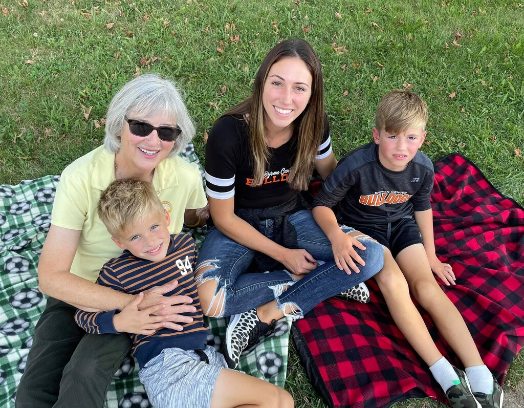 My daughter-in-law, grandsons and me by dridsdale