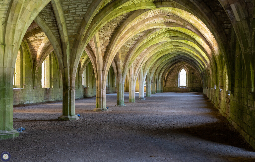 Fountains Abbey NT site by lumpiniman