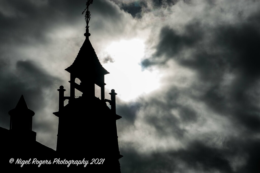Tower in moody skies by nigelrogers