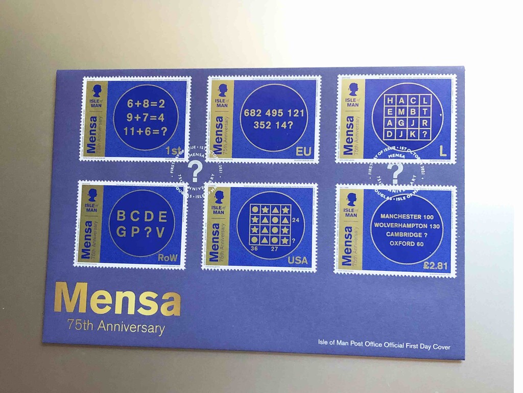 Mensa 75th Anniversary First Day Cover   by arkensiel