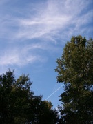 10th Oct 2021 - Wispy clouds and contrail...