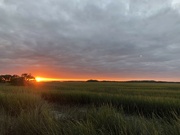 12th Oct 2021 - The sun dips below the marsh
