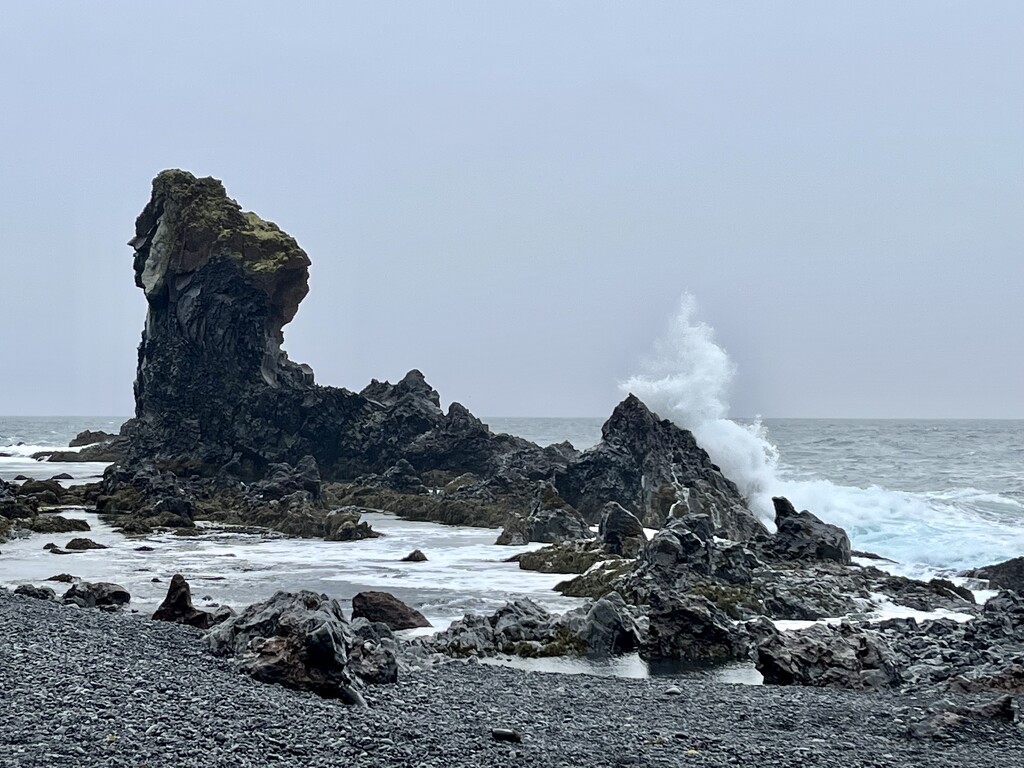 Pebble beach in Iceland by graceratliff