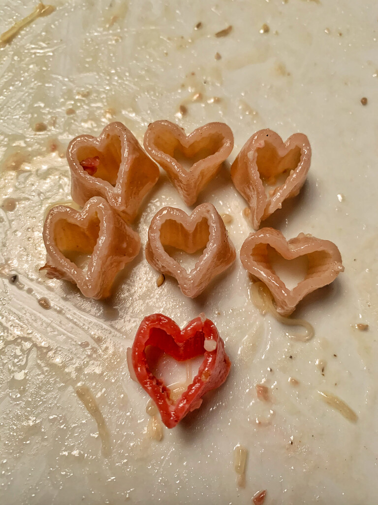 Pasta hearts.  by cocobella