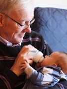 18th Jan 2011 - Bonding with Grandpa