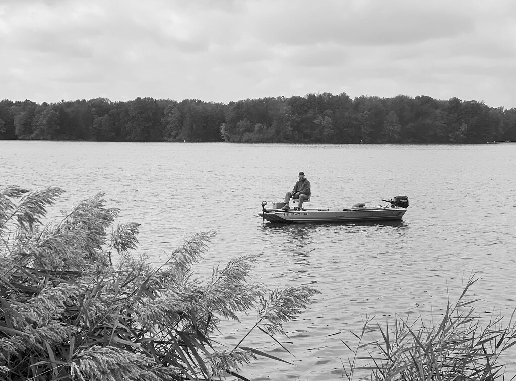 Fishing on West Boggs Lake, Loogootee, IN by tunia