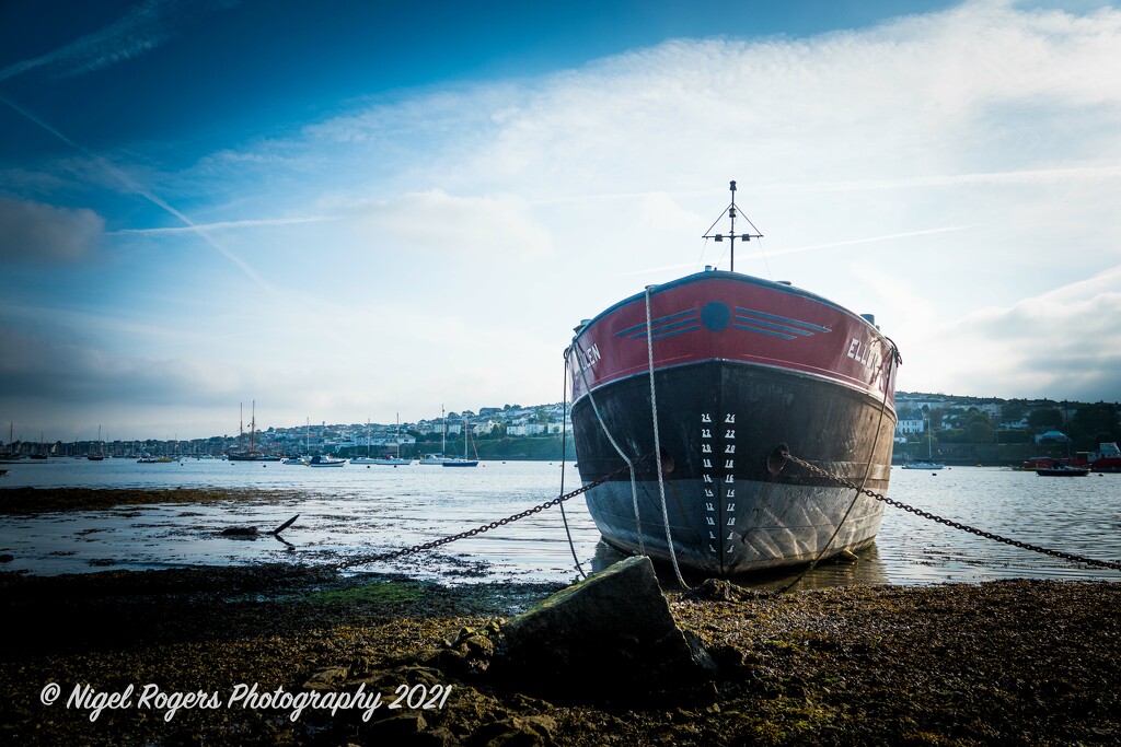 large ship on the Fal by nigelrogers