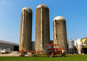 21st Oct 2021 - Silos and tractor