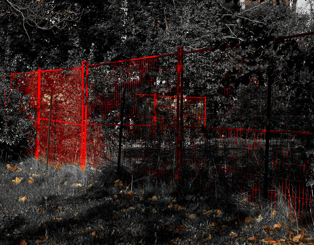 The Red Fence 2 by gardencat