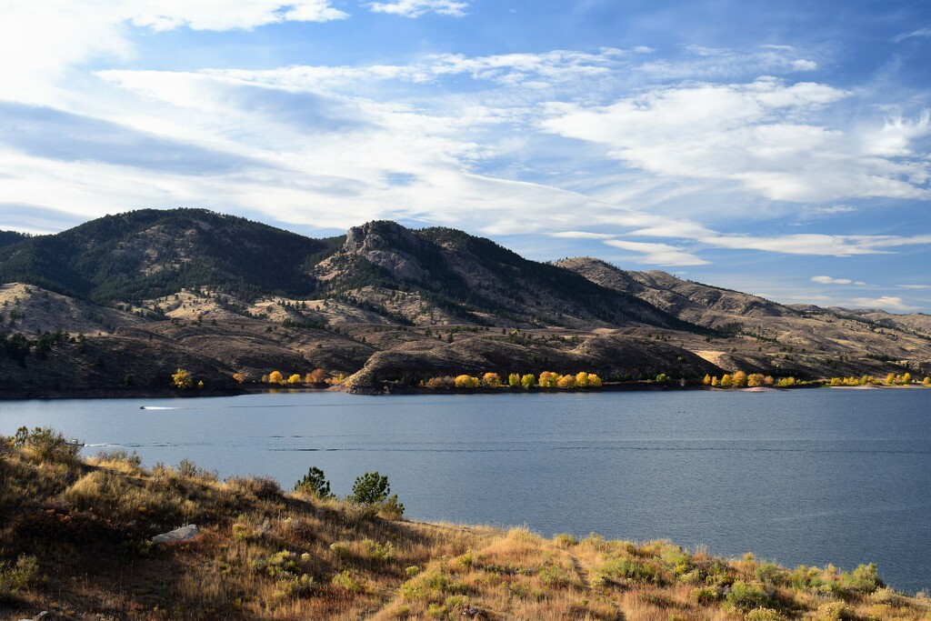 Horsetooth Reservoir in the Fall by sandlily