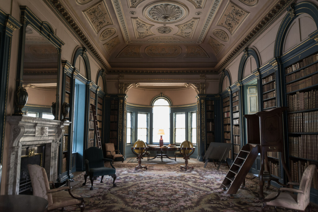 The Library at Wimpole Hall by rumpelstiltskin