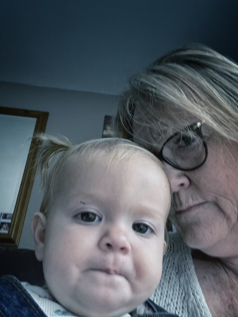 Selfie… Ivy and I. I think her face says it all. No need for comment a filler for a day missed by denful