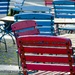 Blue & Red Chairs by nigelrogers
