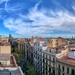 Blue sky above Barcelona.  by cocobella