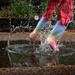 Puddle Splashing in PJs by tina_mac